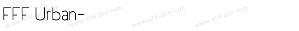 FFF Urban字体转换